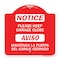 Signmission Please Keep Garage Closed Mantenga La Puerta Del Garaje Cerrado, A-DES-RW-1818-23289 A-DES-RW-1818-23289 - alternate 1